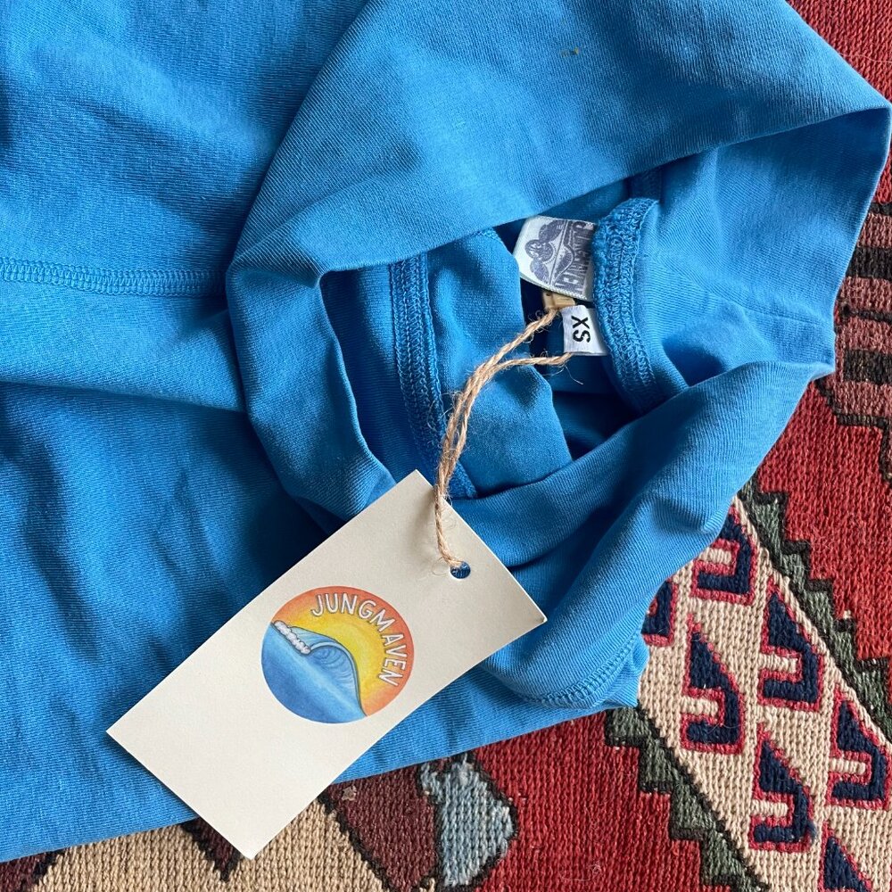 NWT Jungmaven Bike Short size XS sky blue - Picture 2 of 3